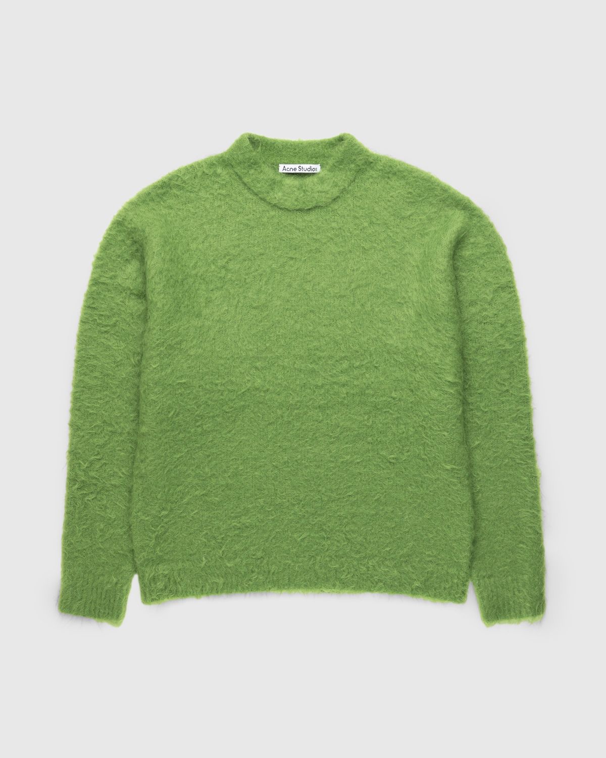 Acne Studios – Hair Crewneck Sweater Pear Green - Knitwear - Green - Image 1
