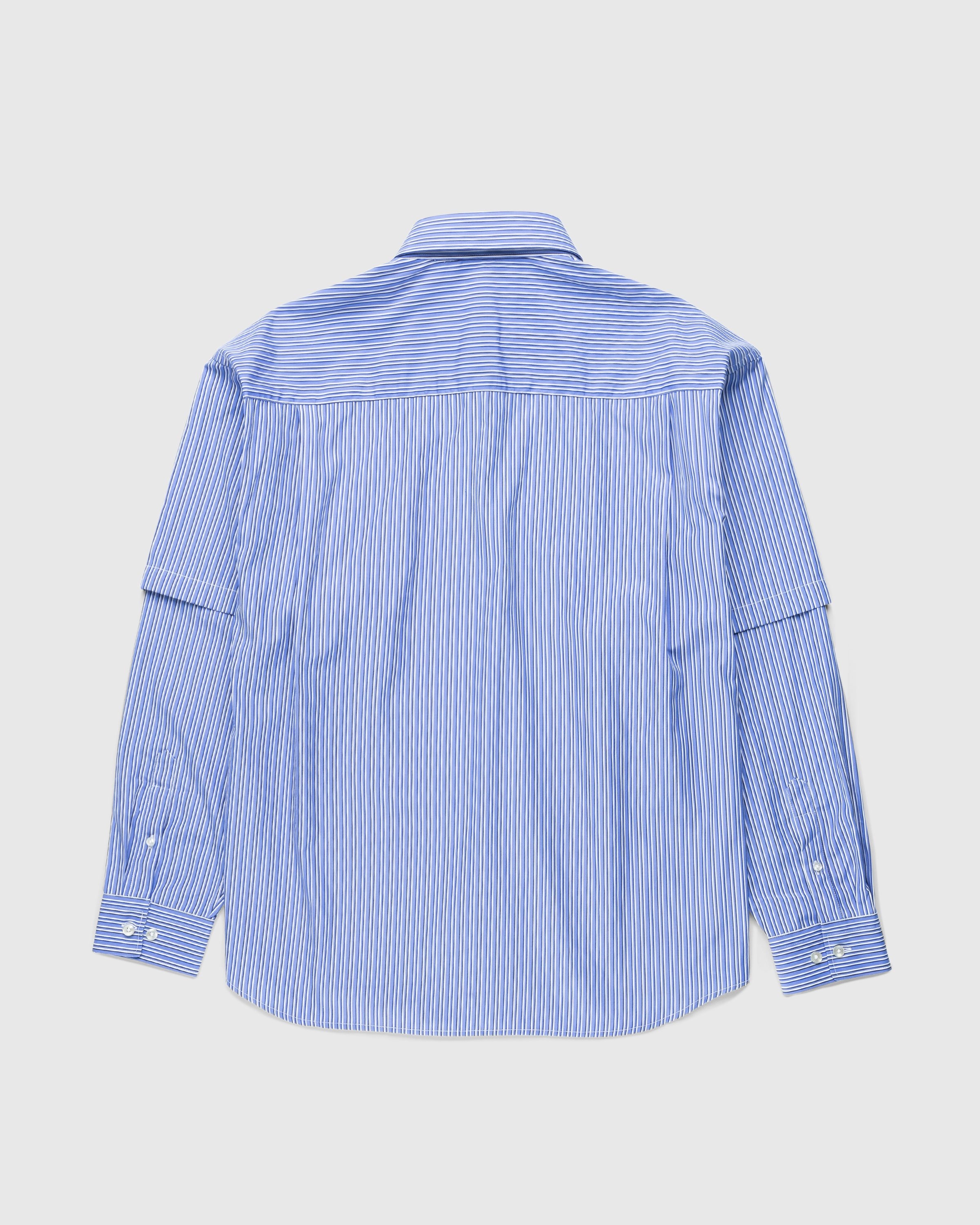 Highsnobiety x Le Père – "Neu York Neu York" Double Sleeve Shirt Blue - Shirts - Blue - Image 2