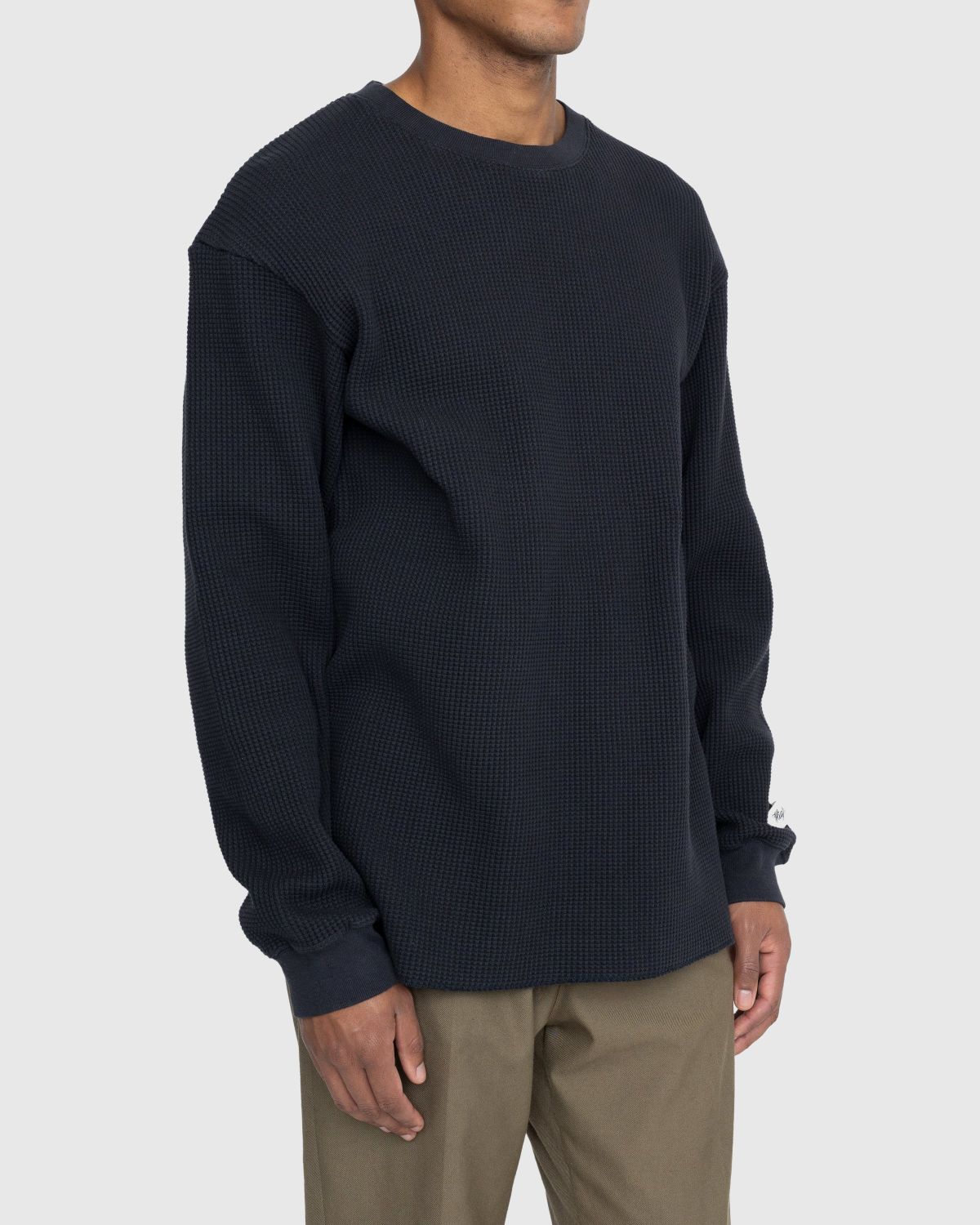 Highsnobiety – Thermal Crew Black - Sweats - Black - Image 3