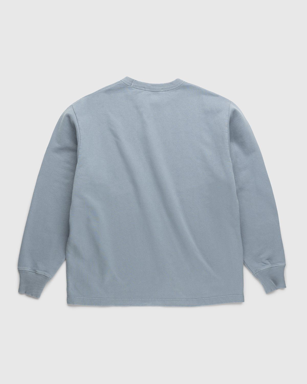 Acne Studios – Organic Cotton Crewneck Sweatshirt Steel Grey - Sweatshirts - Grey - Image 2