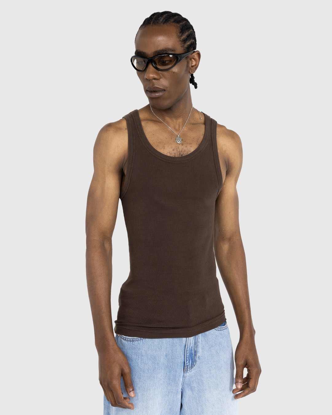 Entire Studios – Rib Tank Brunette - Tops - Brown - Image 2