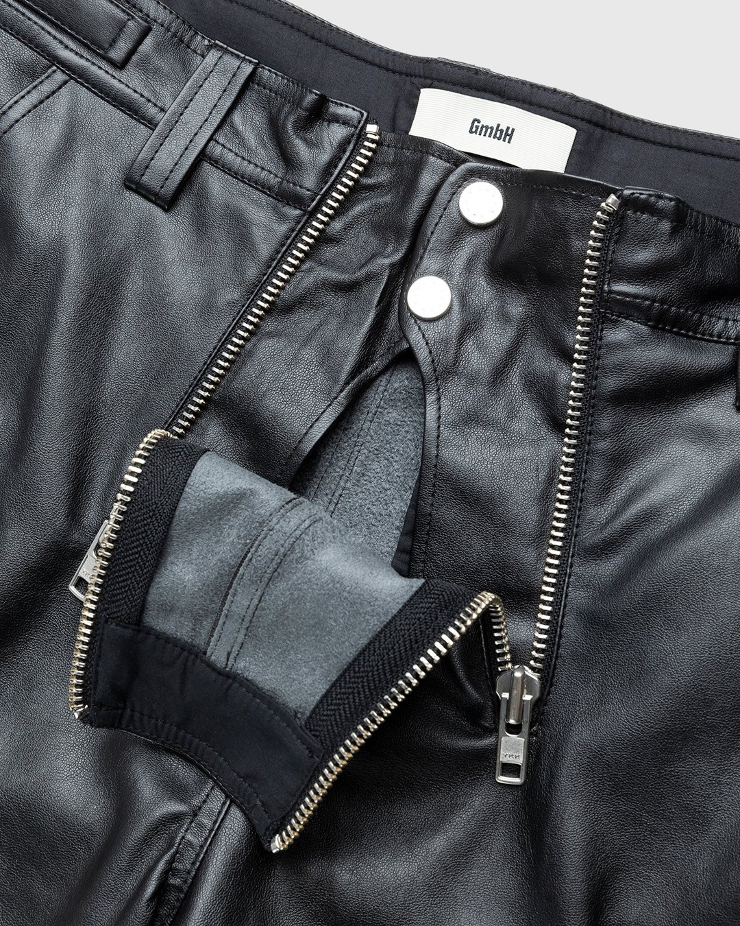 GmbH – Bekir Cargo Trousers With Double Zips Black - Pants - Black - Image 6