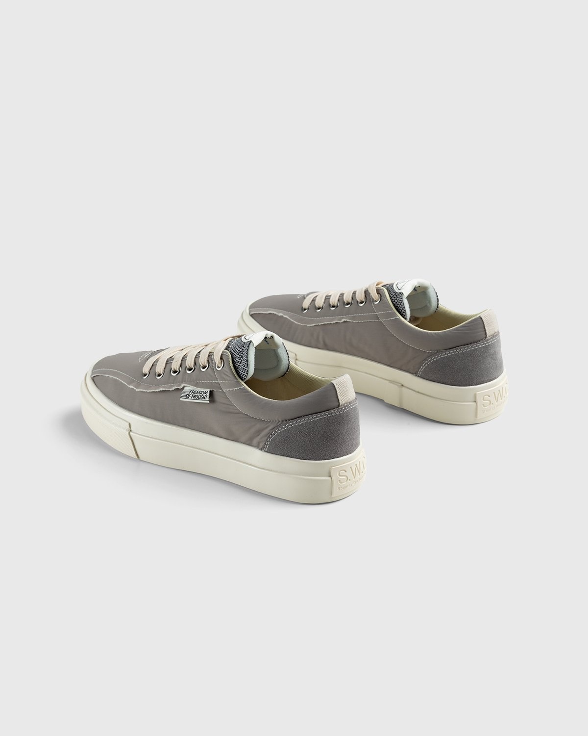 Stepney Workers Club – Dellow Track Raw Nylon Grey - Low Top Sneakers - Grey - Image 4