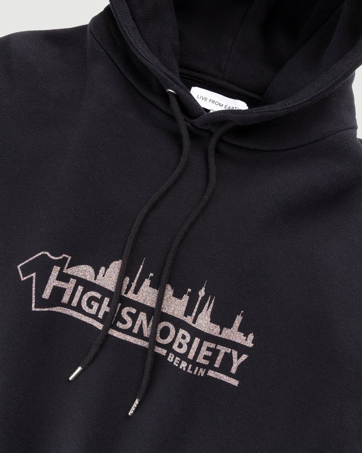 Live From Earth x Highsnobiety – BERLIN, BERLIN 3 Logo Hoodie Black - Sweats - Black - Image 5