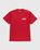 Carhartt WIP – University Script T-Shirt Cornel White - T-shirts - Red - Image 1