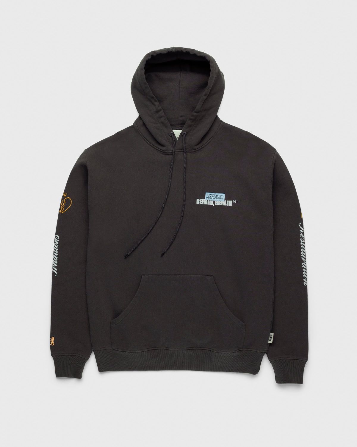 Highsnobiety – BERLIN, BERLIN 3 Hoodie Grey - Sweats - Black - Image 2