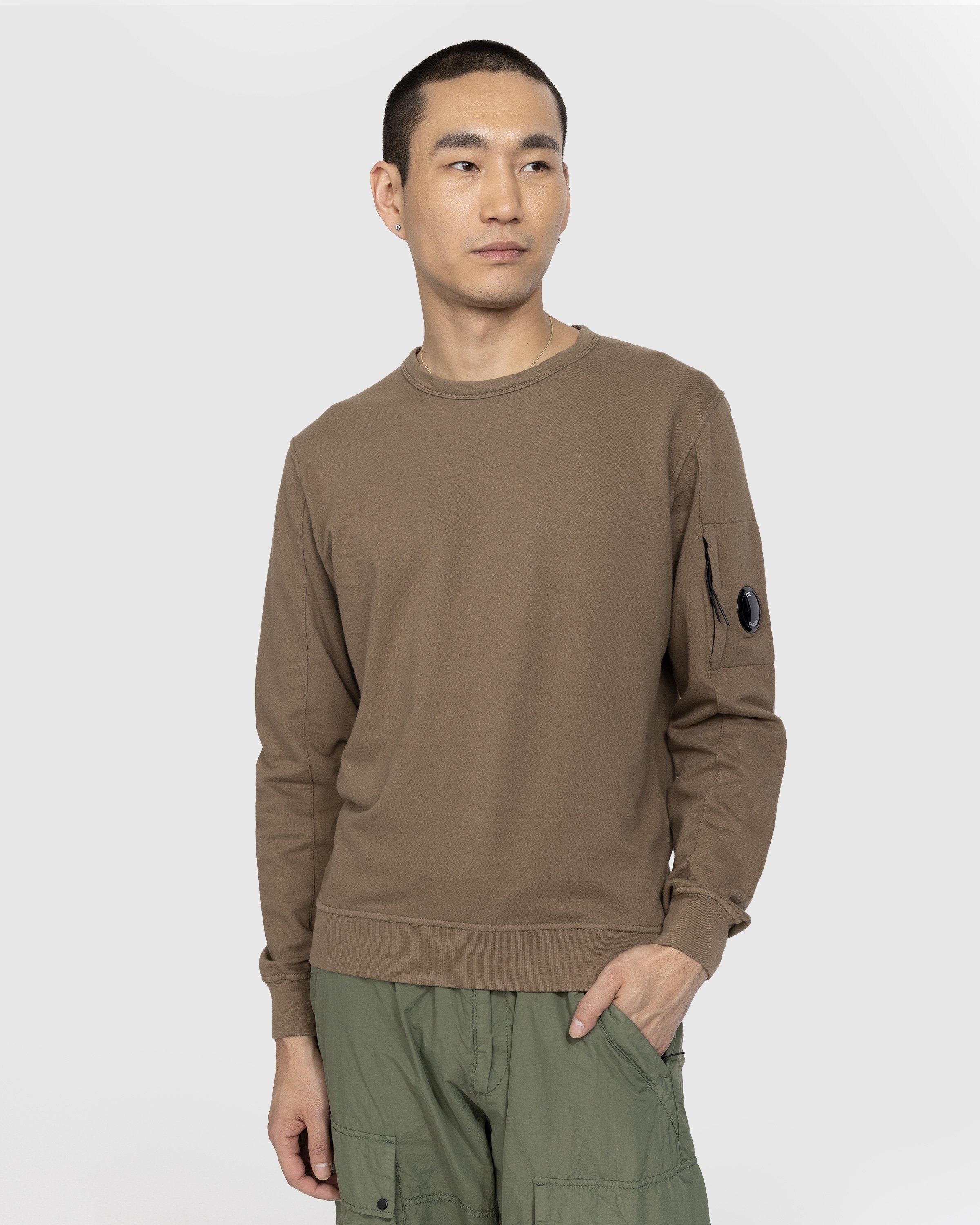 C.P. Company – Light Fleece Sweatshirt Lead Grey - Sweats - Grey - Image 2