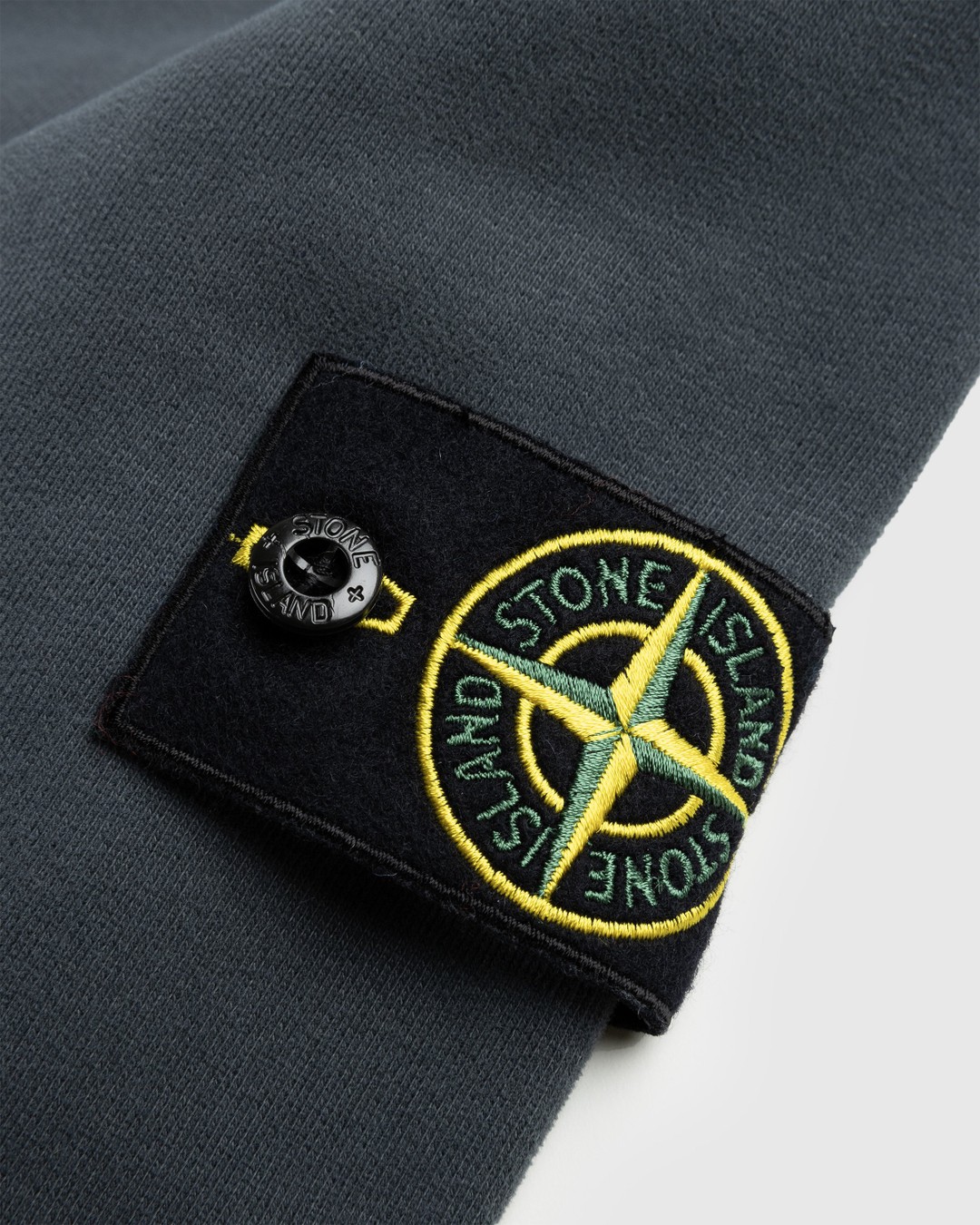 Stone Island – Garment-Dyed Brushed Fleece Crewneck Lead Grey - Knitwear - Grey - Image 6