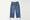 Wide-Leg Layered Distressed Jeans and Jersey Sweatpants