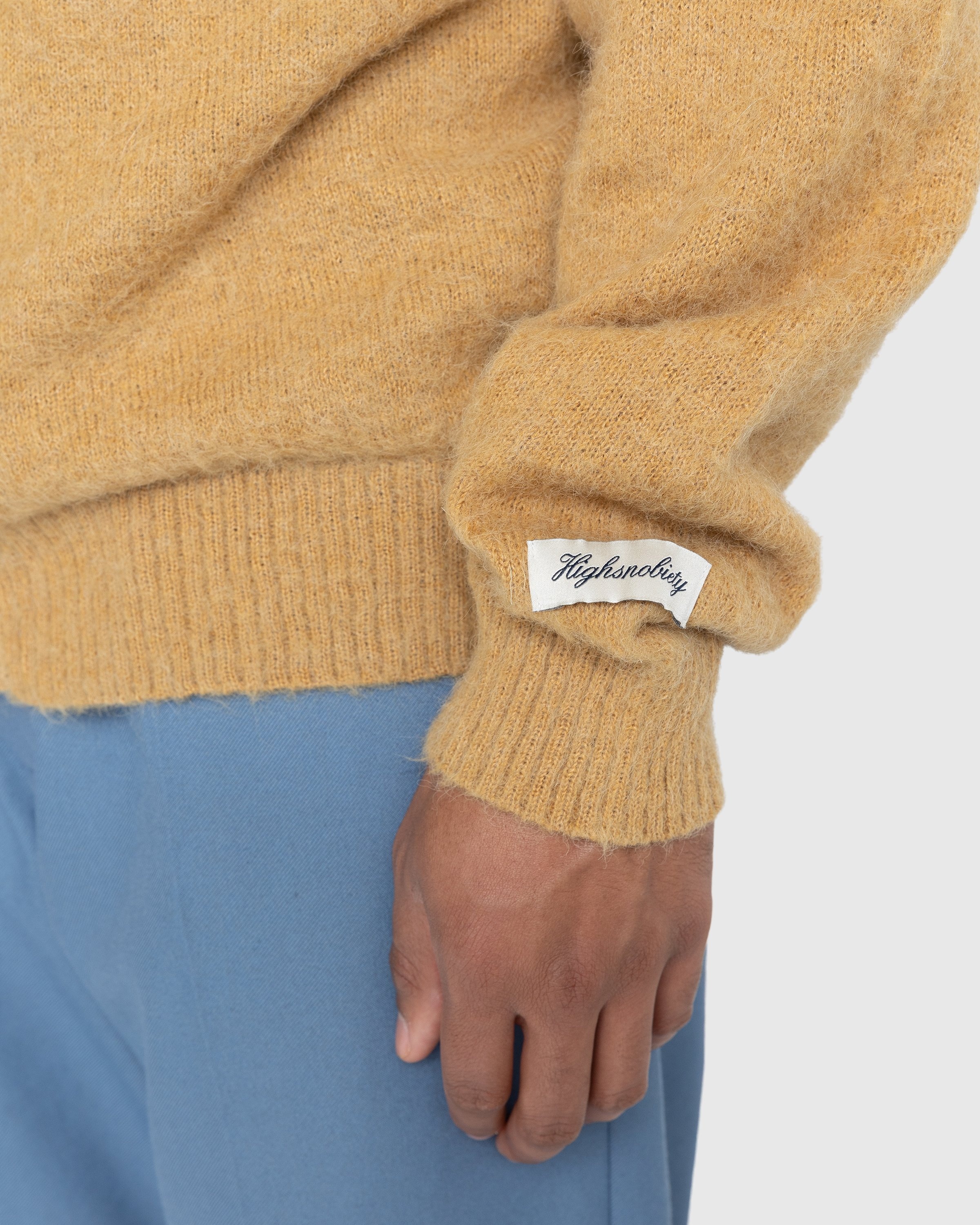 Highsnobiety – Alpaca Cardigan Light Brown - Knitwear - Brown - Image 6