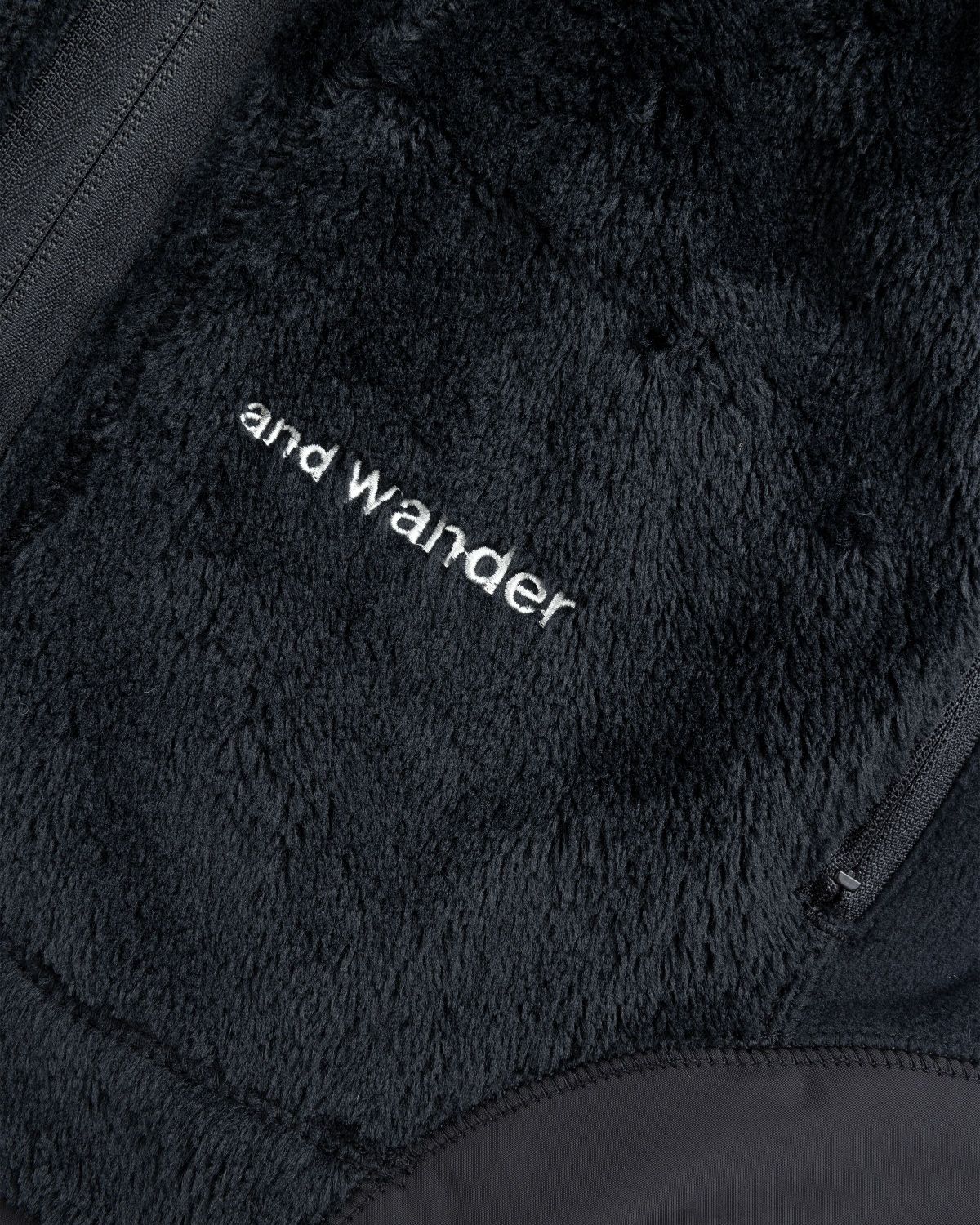 And Wander – High Loft Fleece Jacket Black