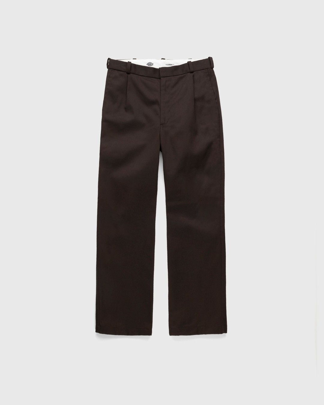 Highsnobiety x Dickies – Pleated Work Pants Dark Brown - Work Pants - Brown - Image 1