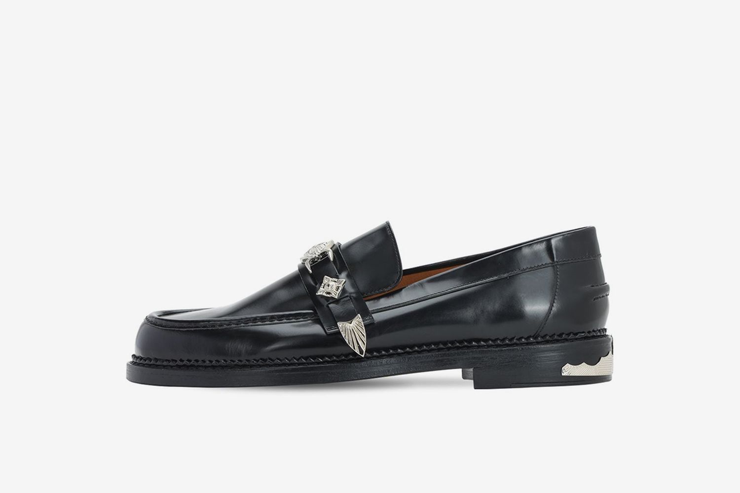 Polido Leather Buckle Loafers