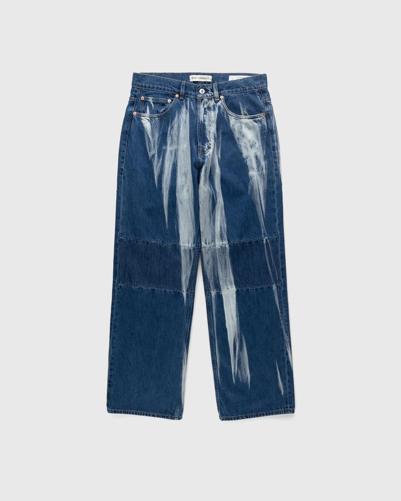 Extended Third Cut Glass Bleach Denim