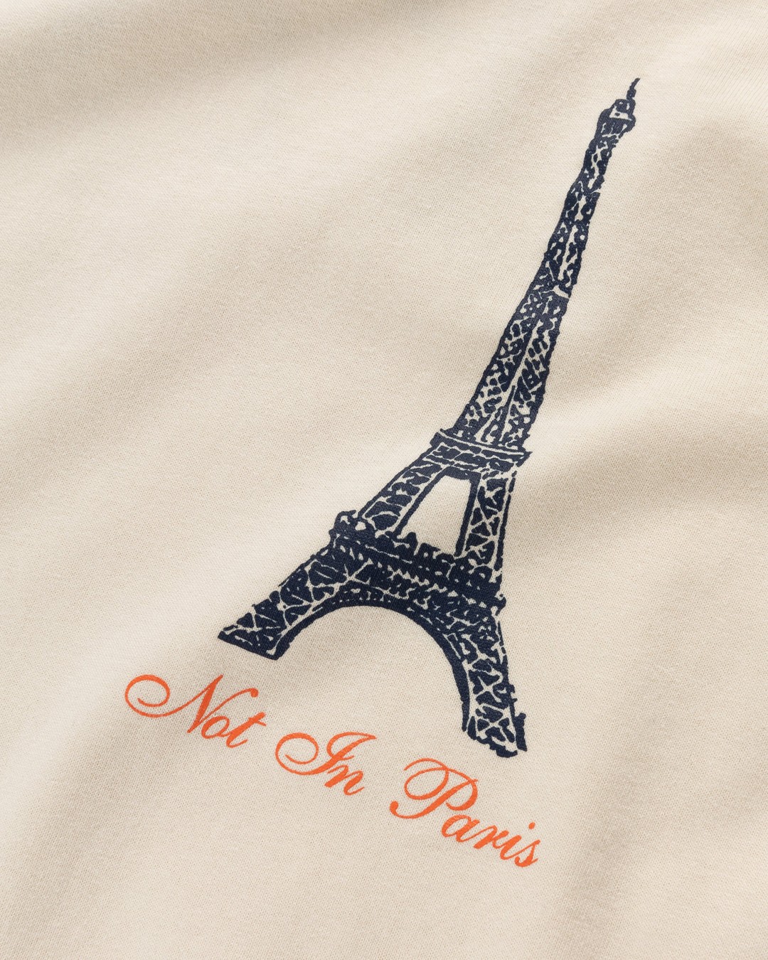 Highsnobiety – Not In Paris 4 Eiffel Tower T-Shirt Eggshell - Tops - Beige - Image 5