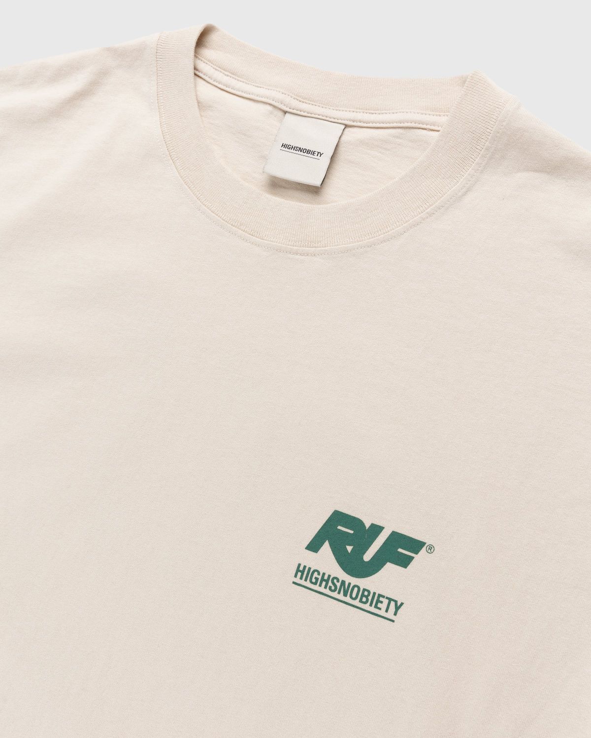 RUF x Highsnobiety – Shadow Logo T-Shirt Eggshell - Tops - Beige - Image 5