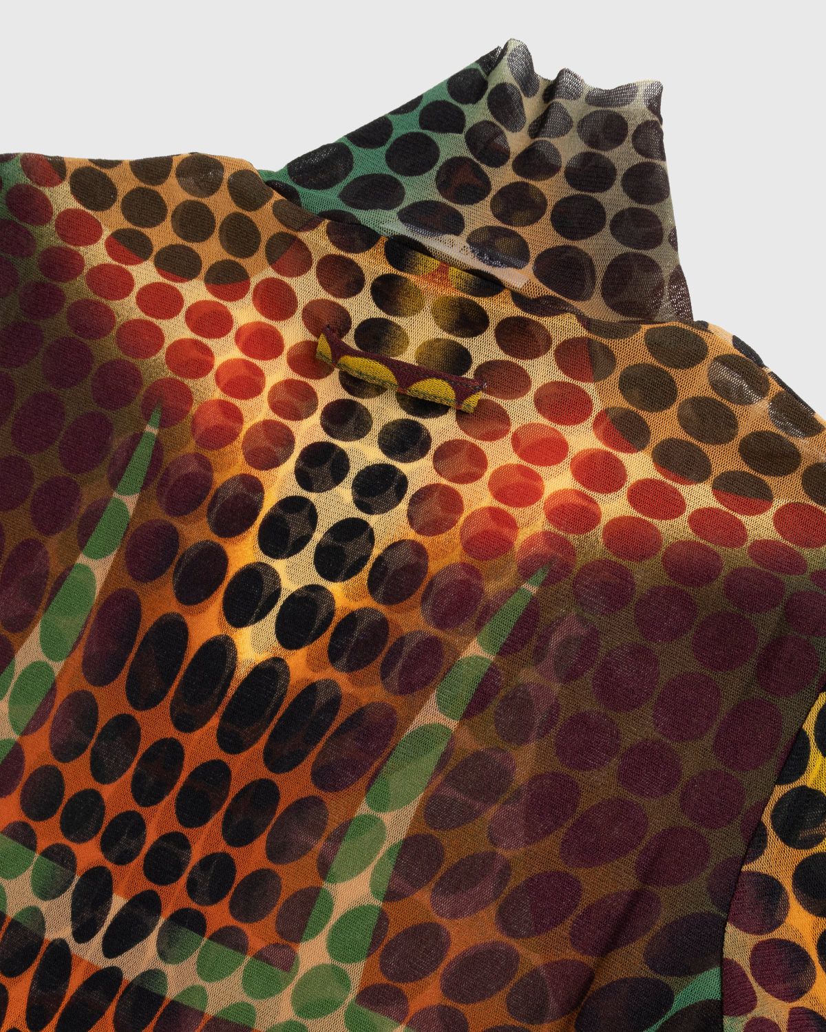 Jean Paul Gaultier – High Neck Longsleeve Top Orange - Longsleeves - Orange - Image 4