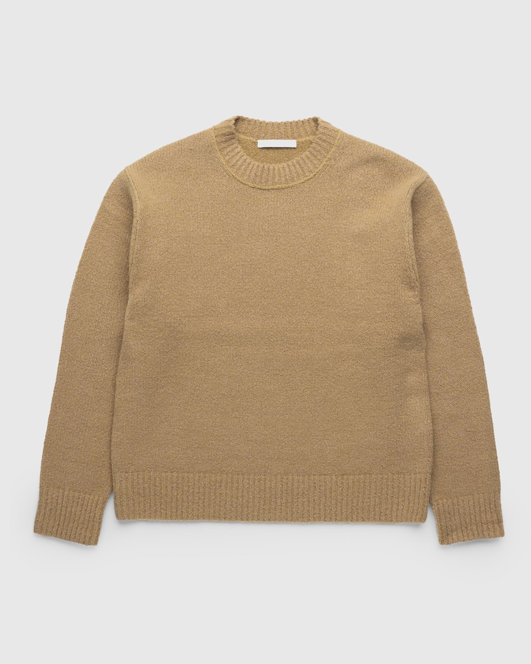 Acne Studios – Wool Blend Jumper Camel Brown - Knitwear - Brown - Image 1
