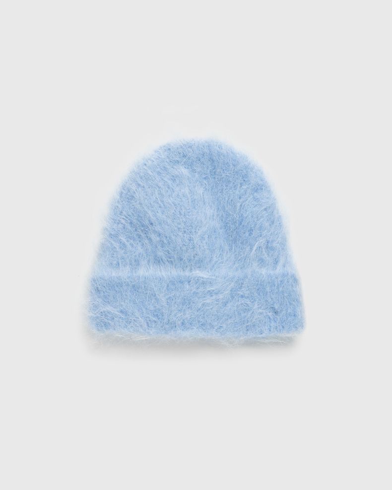 Fuzzy Beanie Cold Blue Alpaca