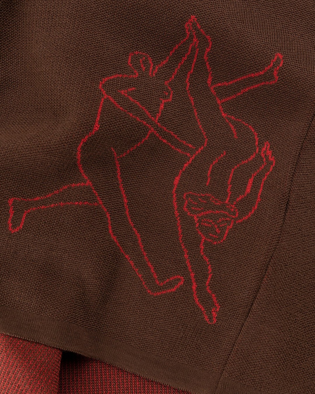 Carne Bollente – Upside Down Knit Shirt Brown - Shortsleeve Shirts - Brown - Image 6