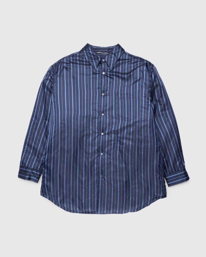 Padded Stripe Shirt Navy