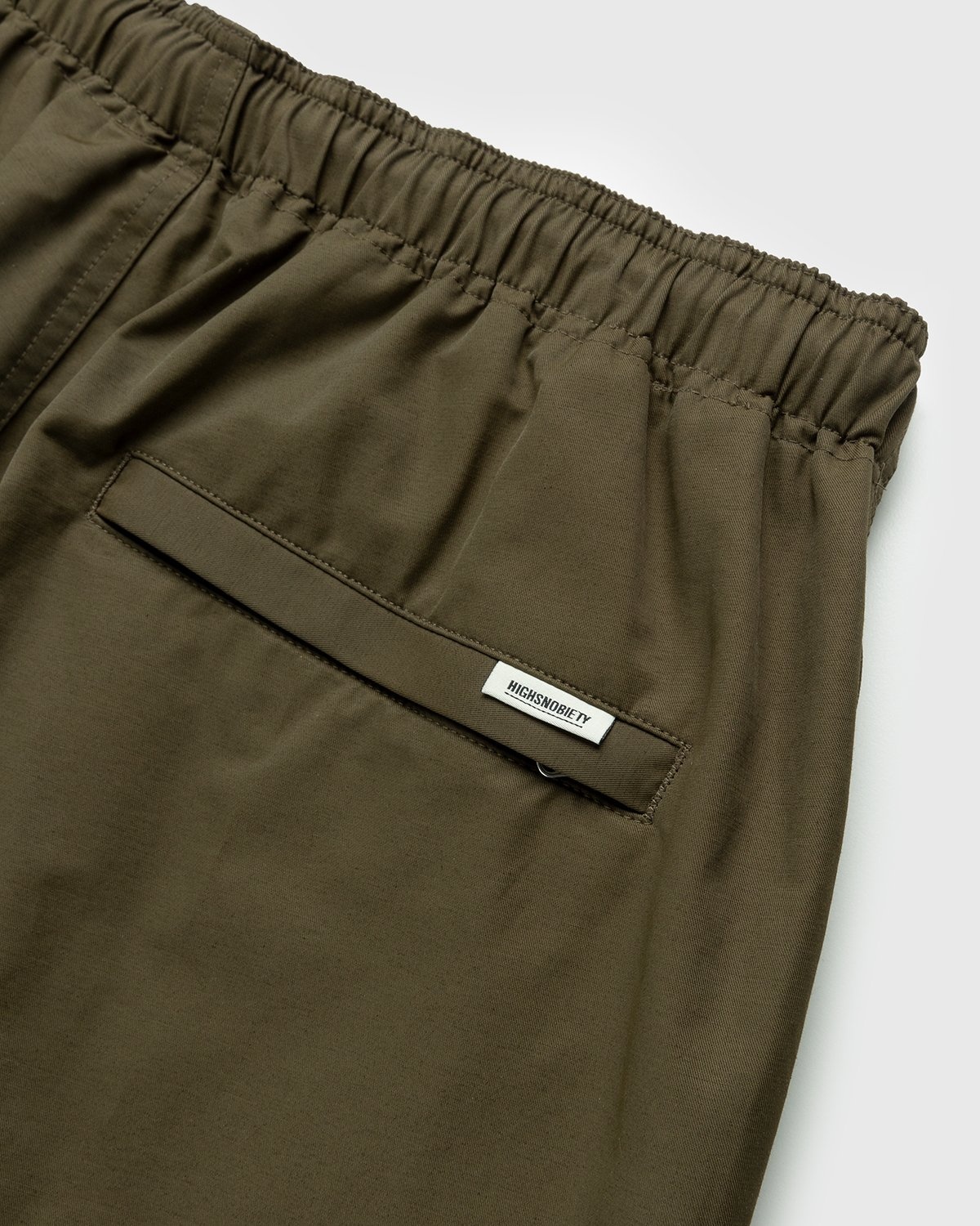 Highsnobiety – Cotton Nylon Water Short Olive - Shorts - Green - Image 4