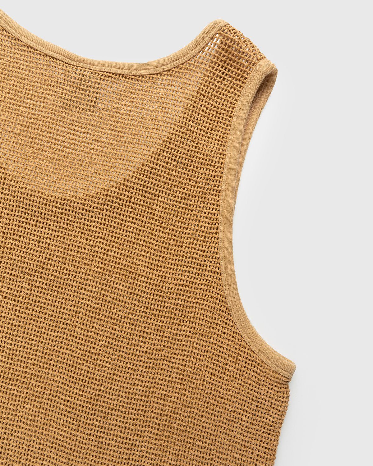 Highsnobiety – Knit Mesh Tank Top Brown - Tank Tops - Brown - Image 4