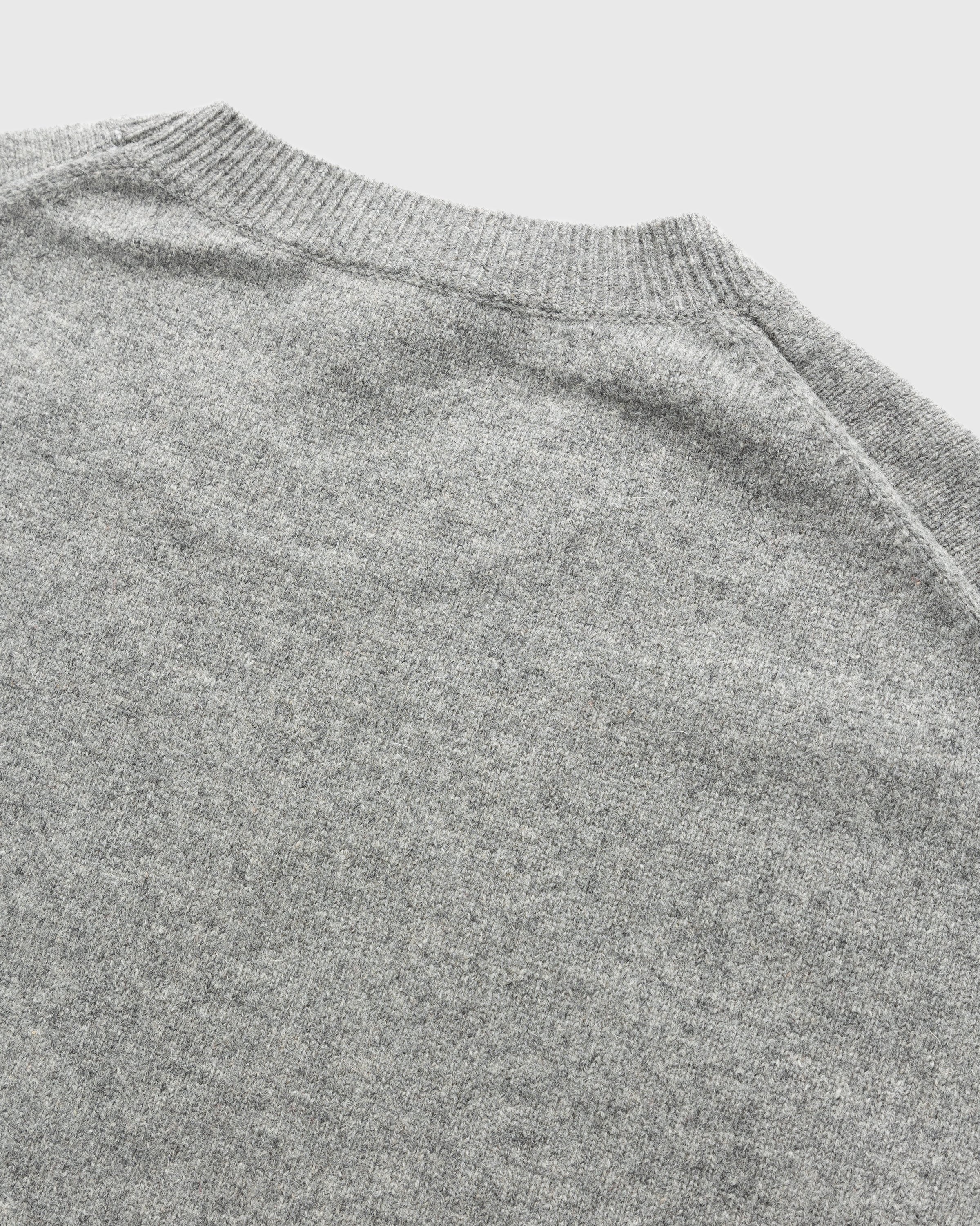Kenzo – Boke Flower Merino Wool Sweater Middle Grey - Knitwear - Grey - Image 3