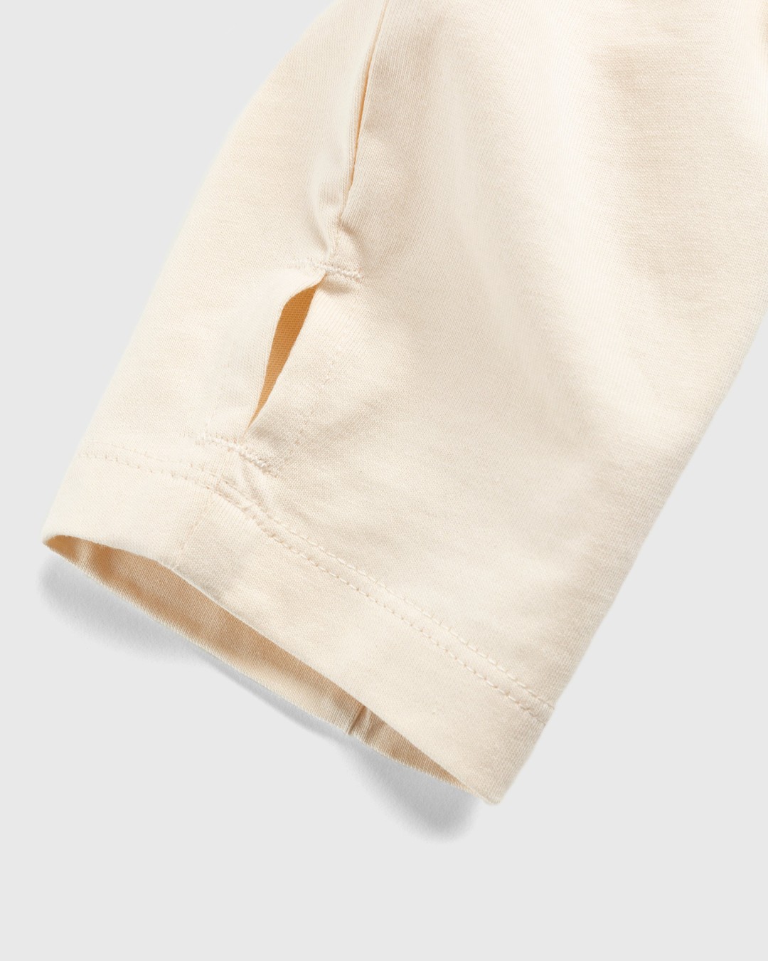 Marine Serre – Organic Cotton Relaxed Long-Sleeve Top Beige - Longsleeves - Beige - Image 3