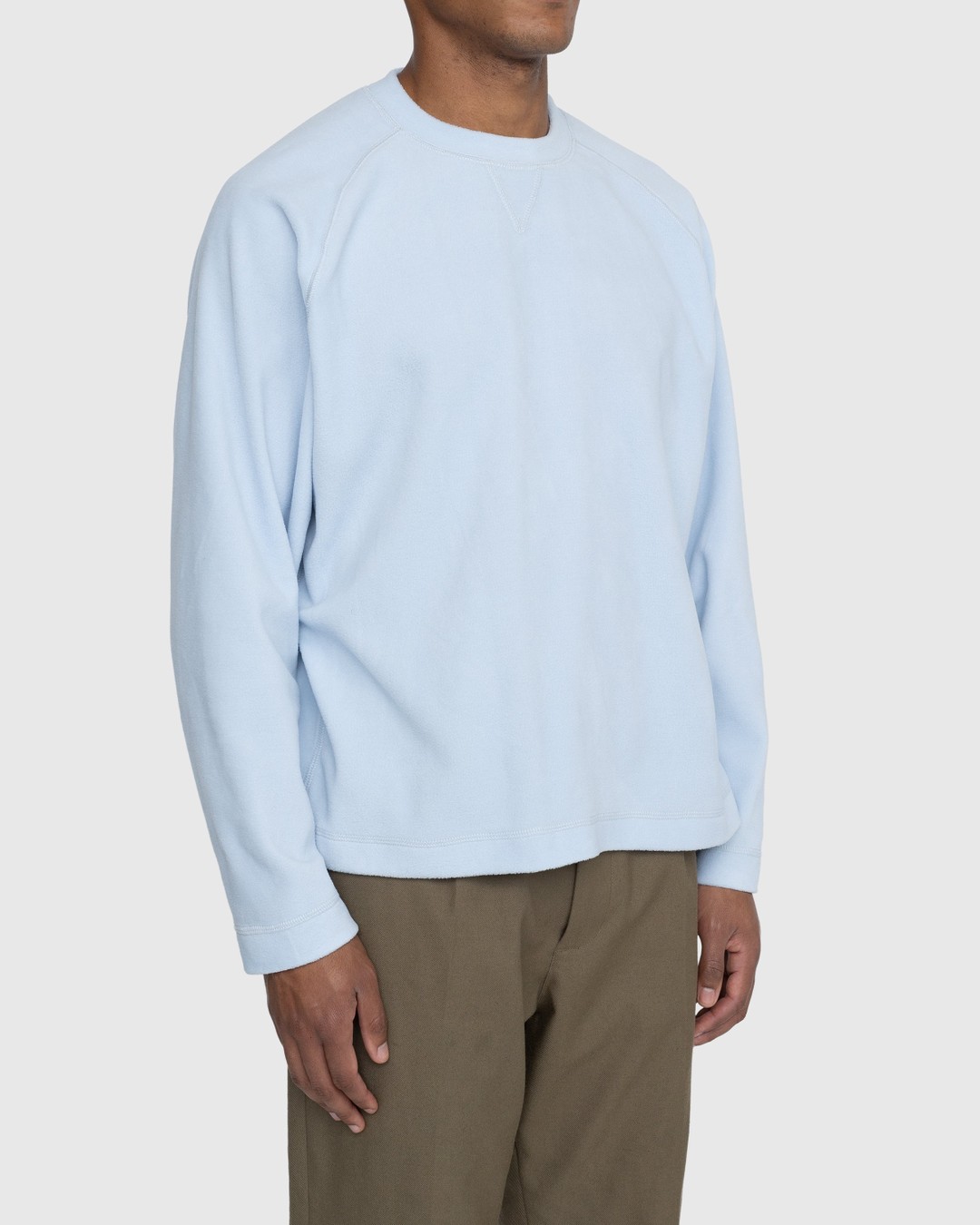 Highsnobiety – Polar Fleece Raglan Sweater Baby Blue - Fleece - Blue - Image 3