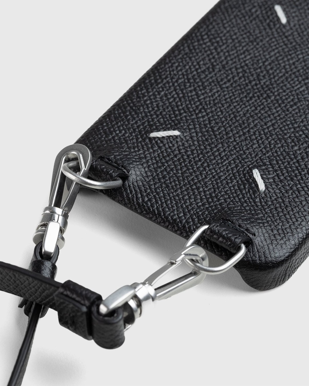 Maison Margiela – Leather iPhone Case Black - Phone cases - Black - Image 4