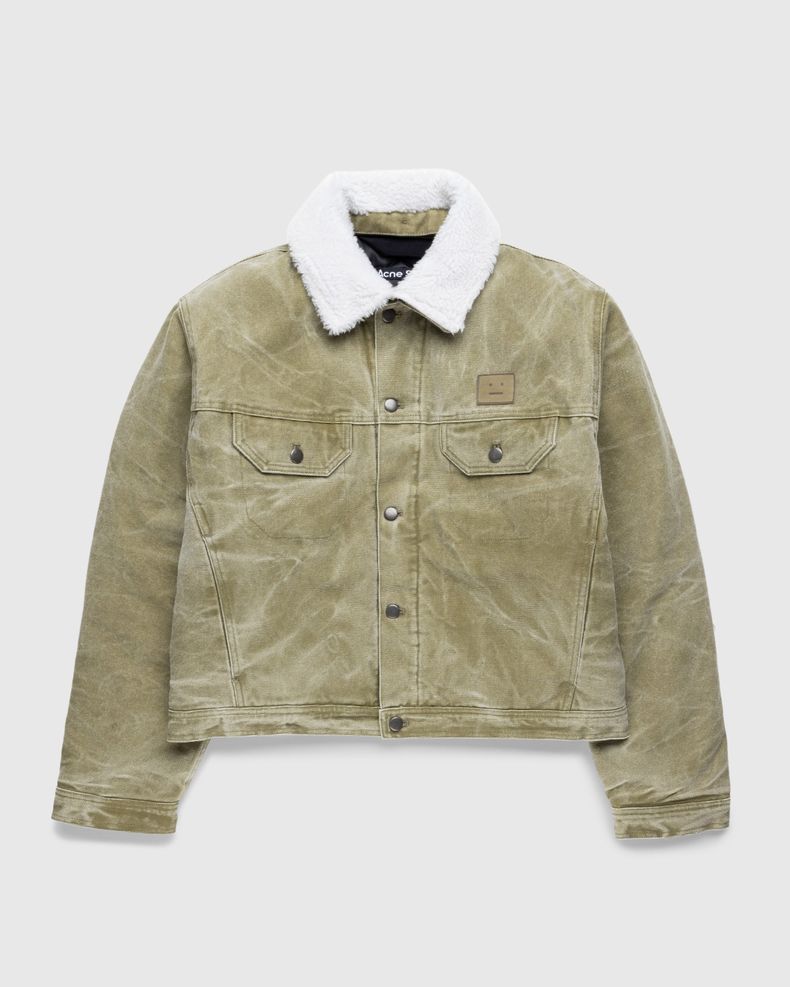 Acne Studios – Canvas Padded Jacket Khaki Beige