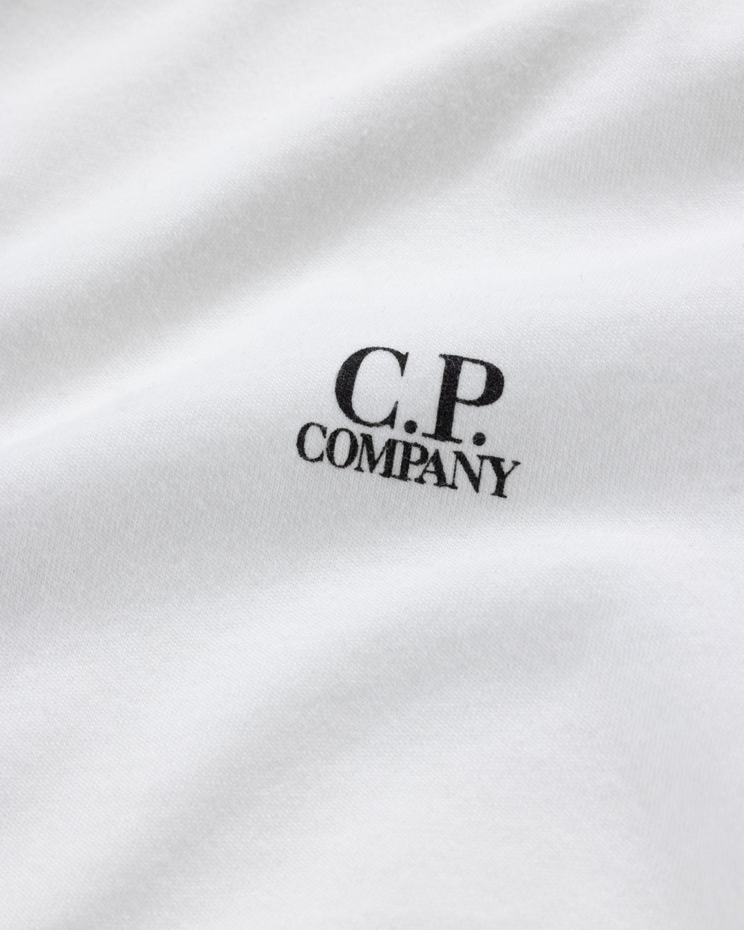 C.P. Company – Logo Print T-Shirt Gauze White - Tops - White - Image 5