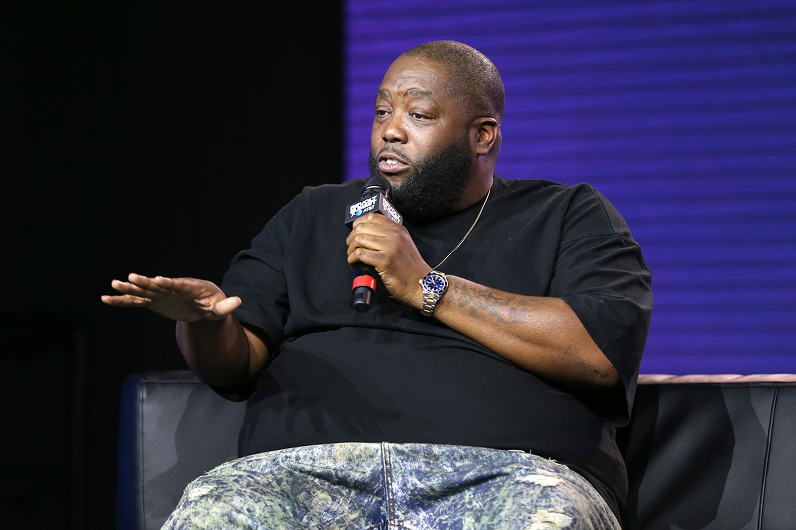 Killer Mike speaks onstage at the REVOLT X AT&T 3-Day Summit