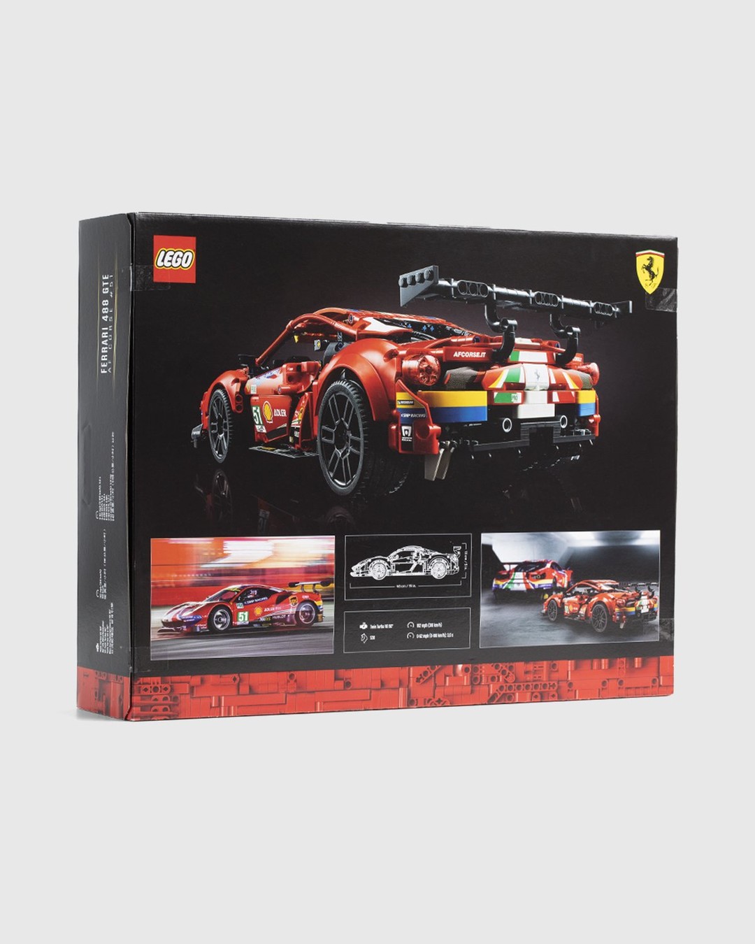 Lego – Technic Ferrari 488 GTE AF Corse 51 Red - Arts & Collectibles - Red - Image 4