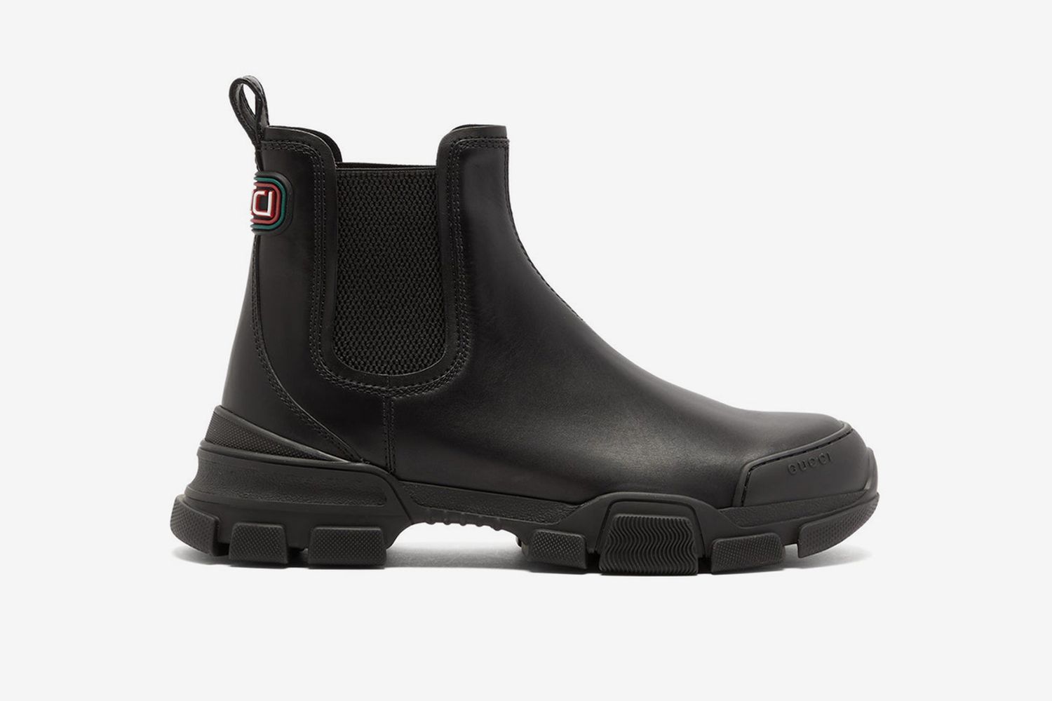 Leon Exaggerated-Sole Leather Chelsea Boots