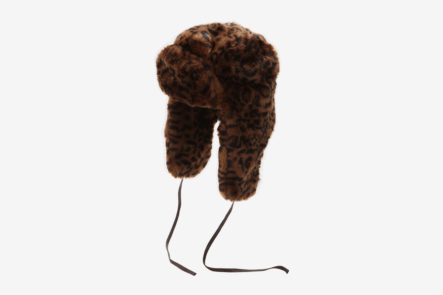 Leopard Print Faux Fur Trapper Hat