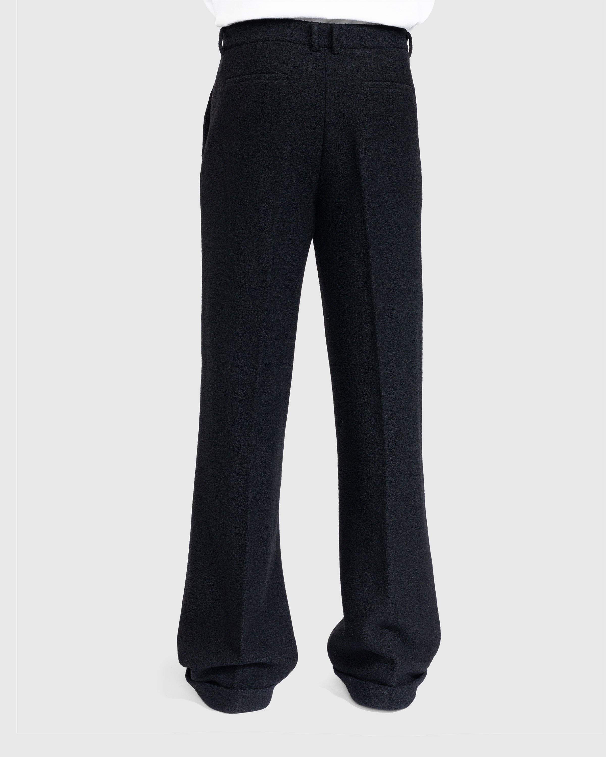 Trussardi – Boucle Jersey Trousers Black - Pants - Black - Image 4
