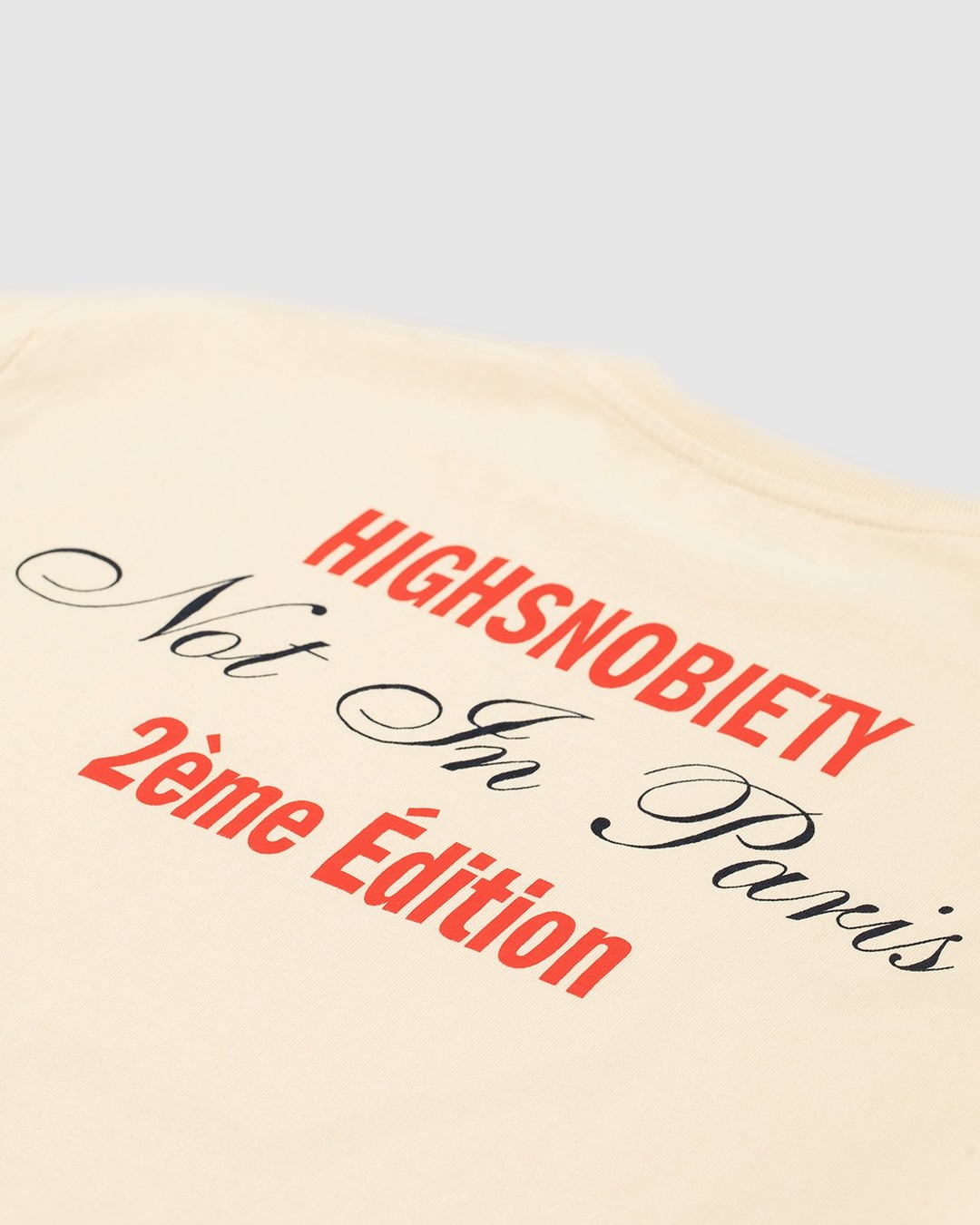 Highsnobiety – Not In Paris Eiffel Tower T-Shirt Eggshell - Tops - Beige - Image 4