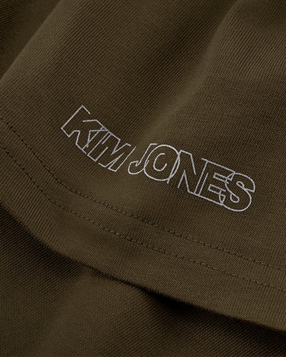 Converse x Kim Jones – T-Shirt Burnt Olive - T-shirts - Green - Image 4