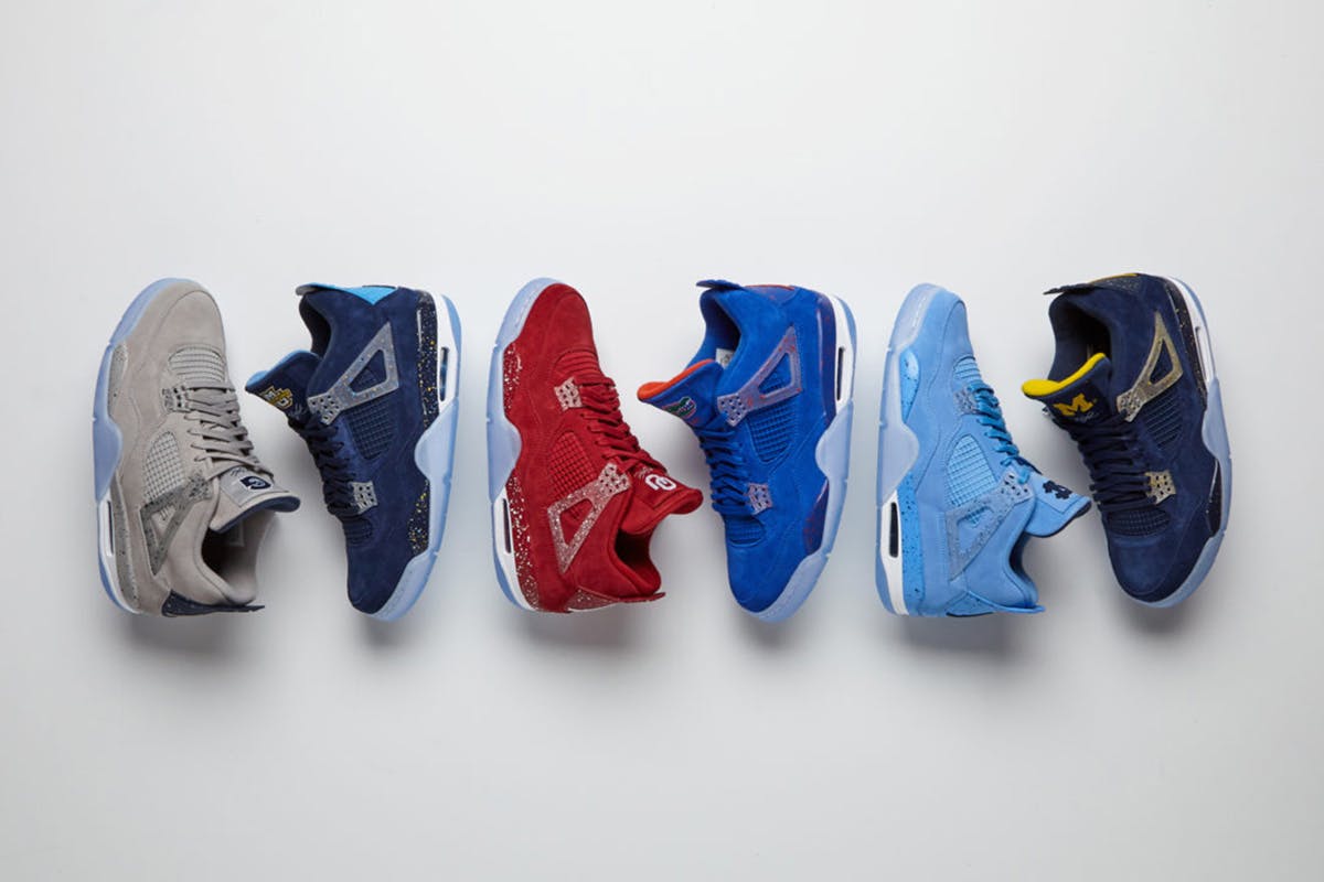 Deslumbrante Sinfonía Esquivar Nike Air Jordan 4 March Madness PE Pack: Official Closer Look