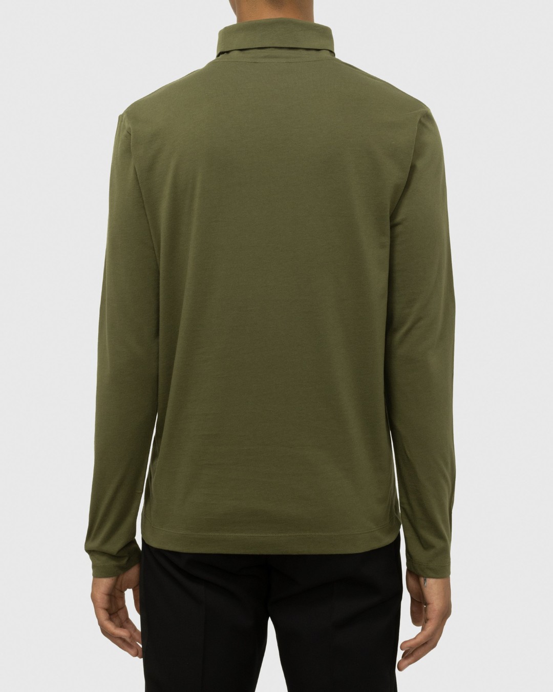 Dries van Noten – Heyzo Turtleneck Jersey Shirt Green - Sweats - Green - Image 2