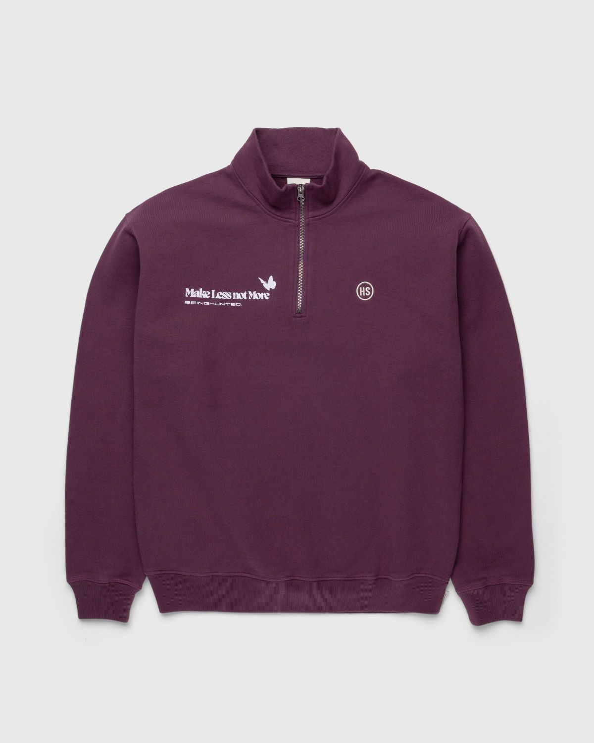BEINGHUNTED x Highsnobiety – BERLIN, BERLIN 3 Zip Mock Neck Purple - Sweats - Purple - Image 2