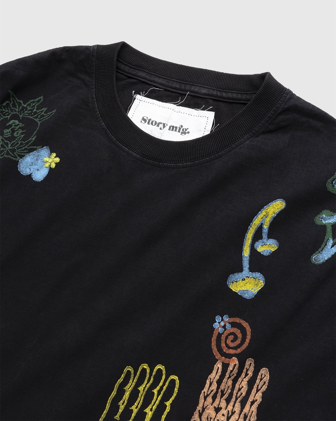 Story mfg. – Grateful Tee SS Iron Nice Trip - Tops - Black - Image 4
