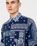 Miyagihidetaka – Bandana Shirt Navy - Shirts - Blue - Image 3