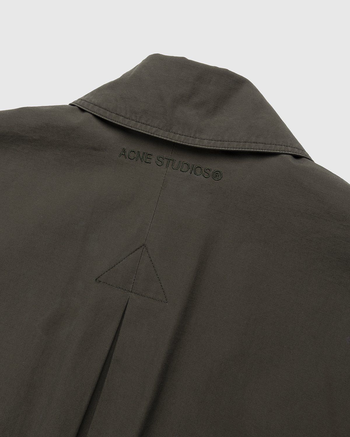 Acne Studios – Trench Coat Dark Olive - Outerwear - Green - Image 4