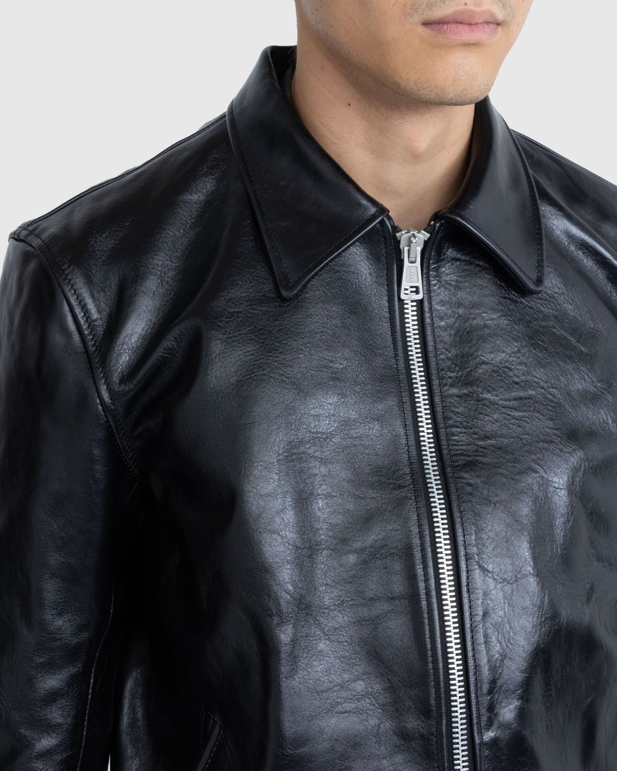 Our Legacy – Mini Jacket Top Dyed Black Leather