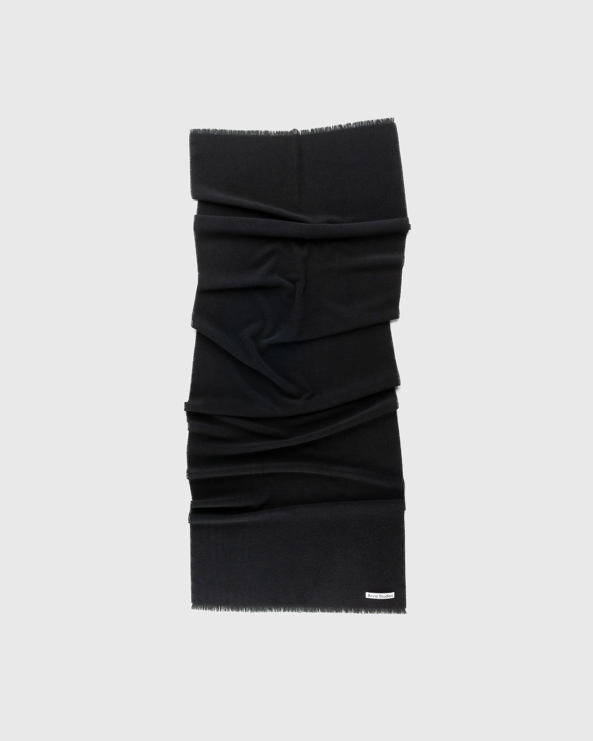 Acne Studios – Oversized Wool Scarf Black - Knits - Black - Image 1