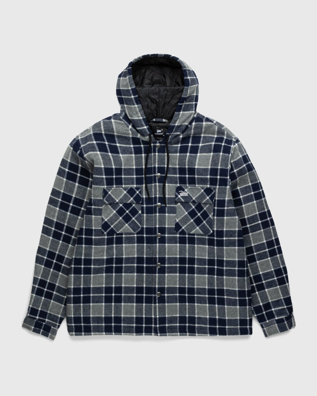 Patta – Plaid Overshirt Morning Dove Check | Highsnobiety Shop