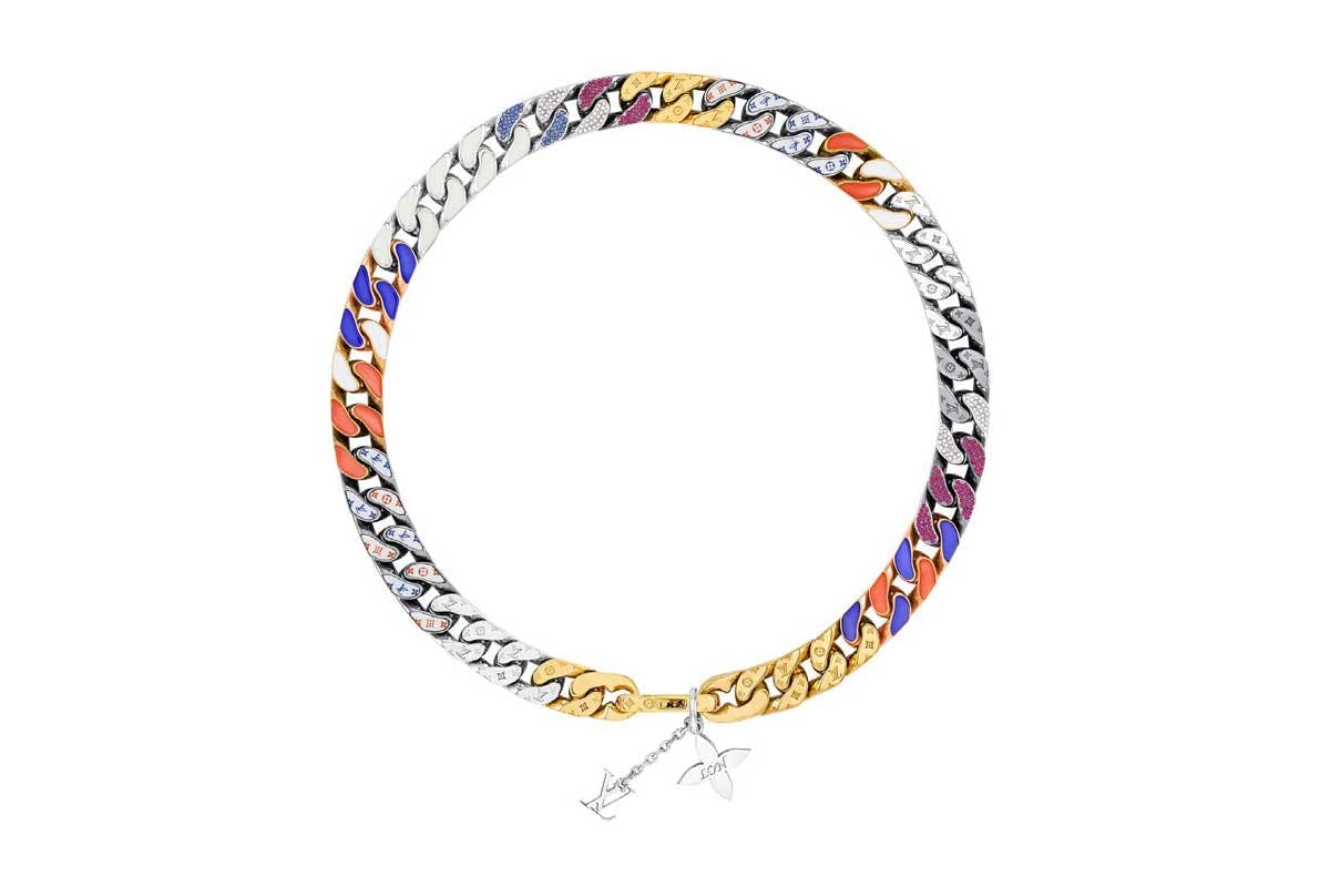 louis vuitton lv chain link neckalces (3)
